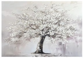 Obraz z ręcznie malowanymi elementami 70x100 cm White Tree – Styler
