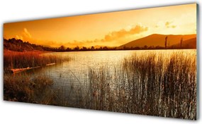 Panel nad blat kuchenny Ognisty Zachód nad Jeziorem