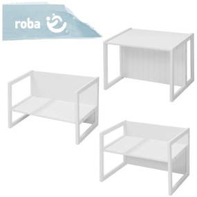 Biała ławka dziecięca Country Style – Roba