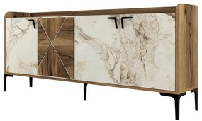 Szafka Venedik Walnut and White Marble