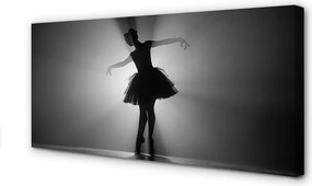 Zdjęcie na płótnie Baletnica na Szarym Tle