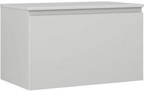 Mexen Orio szafka łazienkowa podumywalkowa 80 cm z blatem, 1 szuflada, szara mat - 91A10-08047-1-BFC62