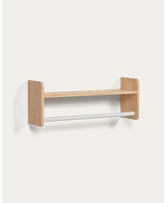 Dziecięcy wieszak ścienny z litego drewna sosnowego w naturalnym kolorze 52,5x20 cm Florentina – Kave Home