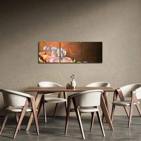 Obraz - Relaks i spa (z zegarem) (90x30 cm)