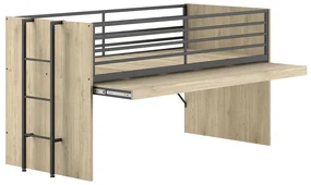Podwyższone łóżko dziecięce ze stelażem 90x200 cm Sam – Vipack