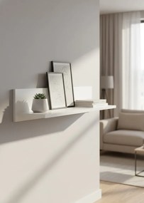 Minimalistyczna Pólka Ścienna W Kolorze Orzech F1-F16