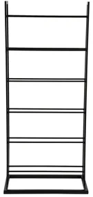 Czarny metalowy regał na wino liczba butelek 5 38x84,5x20 cm Single Floor – PT LIVING