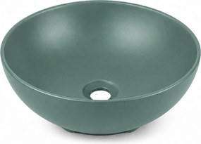 copy of Massi Umywalka ceramiczna nablatowa okrągła bordowa FLOW Bordo 40 cm