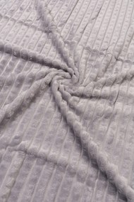 Koc w Kostkę 200x220cm Miękki szary na łóżko Przytulny do Salonu i Sypialni