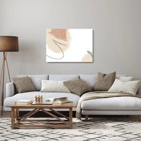 Obraz na szkle - Biała abstrakcja (70x50 cm)