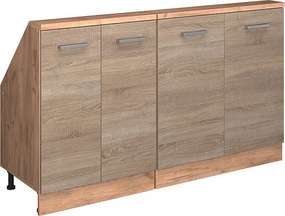 Szafka kuchenna na dach skośny sonoma 140x46x81.6 r-line