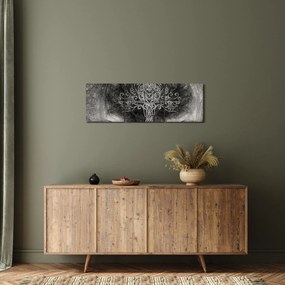Obraz - Drzewo życia (z zegarem) (90x30 cm)
