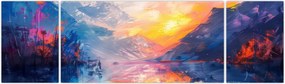 Obraz - Malarstwo krajobrazowe (170x50 cm)