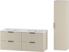 Kaszmirowy Zestaw do Łazienki 120cm Szafka z Umywalką Słupek Słupek Pile