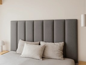 Tapicerowany panel ścienny QUADRATTA 15x60 cm, szary