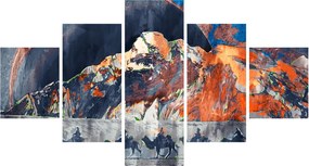 Obraz - Ilustracja domów publicznych (125x70 cm)