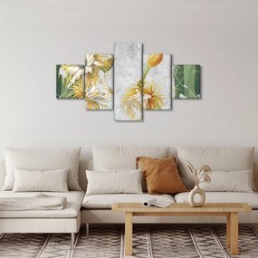 Obraz - Kwitnące kaktusy, vintage (125x70 cm)