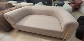 Sofa Beżowa, tapicerowana tkaniną 180/90/75 cm BOWEN