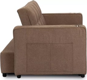 Elegancki fotel Smooth 3w1 – rozkładany fotel z funkcją łóżka i leżanki, z uchwytami