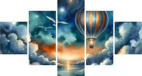 Obraz - Lot pod nocnym niebem (125x70 cm)