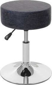 Taboret MCW-C22, stołek otomana,  tekstylny, szary