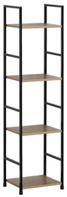 Regał GD-214 OAK Leik, 4 półki, 29,2 x 23,5 x 112,5 cm, 4 piętra