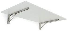 Stół składany na ścianie, 1200 x 600 mm, nośność 30 kg, biały