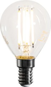 Zestaw 5 ściemnialnych żarówek LED E14 Filament G45 Przezroczyste 4W 470 lm 2700K