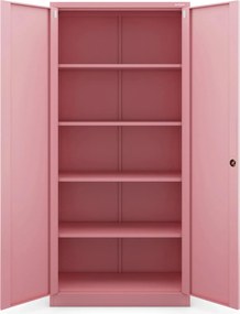 Szafa biurowa Fresh Style Jan H 90x40x195 cm pudrowy róż