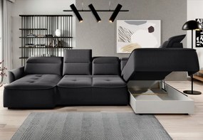 Narożnik MURILLO XL z elektryczną regulacją siedziska Prawostronny w tkaninie VOUGE 18 WERSAL