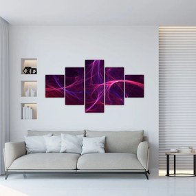 Abstrakcyjny obraz krzywych (125x70 cm)