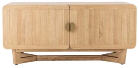 Komoda z litego drewna kauczukowego w naturalnym kolorze 120x55x45 cm Serrone – Bloomingville