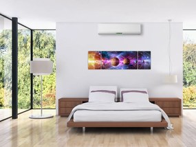 Obraz - Układ Słoneczny (170x50 cm)