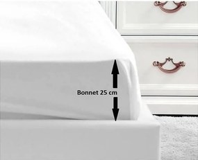 Poszewka na materac 100% bawełny 140x190x25 cm biała - Certyfikat OEKO-TEX