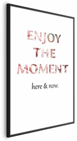 Plakat Enjoy the Moment 29,7x42 cm z ramą czarną bez marginesu ARTGEIST B