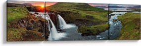 Obraz - Kirkjufell o zachodzie słońca (170x50 cm)