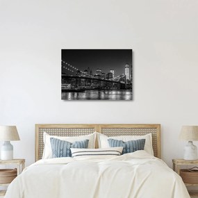 Obraz na szkle - most Brooklyn Bridge w Nowym Jorku (70x50 cm)