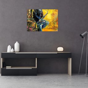 Obraz saksofonisty (70x50 cm)