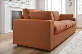 Pomarańczowa sofa 250 cm Belair – Bobochic Paris