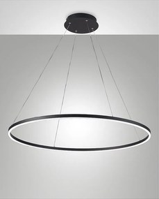 Lampa wisząca LED GIOTTO 60W czarna 3508-46-101 Fabas Luce