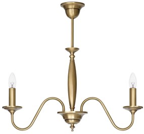 Świecznikowy mosiężny żyrandol stare złoto FS-S2