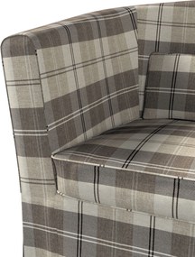 Pokrowiec na fotel Ektorp Tullsta kolor beżowy tkanina strukturalna, wzorzysta