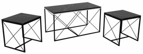 Stolik konferencyjny Defne Black Marble