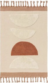 Bawełniany dywan z pomarańczowymi elementami Gibson