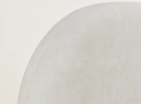 Kremowe tapicerowane łóżko dwuosobowe ze schowkiem ze stelażem 160x200 cm Maumere – Maison de Rêve