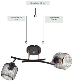 Nowoczesna lampa z dwoma kloszami - E1-Z29