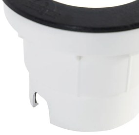 Zewnetrzna Nowoczesny zewnętrzny klosz do wkopania czarny w komplecie z LED IP67 - Ceci Nowoczesny Oswietlenie zewnetrzne