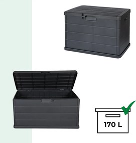 Pojemnik do przechowywania BETA, 170L, 78x55x52cm, antracytowa I.P.A.E-Progarden