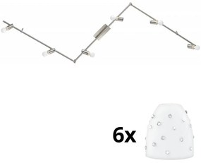 Eglo - LED reflektor MY CHOICE 6xE14/4W/230V chrom/biały