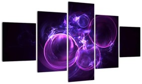 Abstrakcyjny obraz bąbelków (125x70 cm)